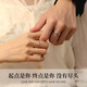 Pt950 platinum ring, frosted Möbius ring, couple's ring, pair of wedding rings, free gift box, Möbius ring for women, you need to place an order silently and note the size.