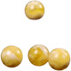 Fat Donglai's same style beeswax single bead Russian material white flower monster pattern round beads chicken oil yellow floating flower hand string beads cultural toy 10mm1 piece