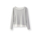 
Semir long-sleeved T-shirt for women asymmetric fake two pieces 2025 autumn caution slim fit color-blocking clothes 10A525101001