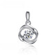 MHFDO Old Phoenix Old Phoenix plated Pt950 platinum diamond pendant plated 18K pure white gold necklace four-leaf clover pendant (requires chain to be photographed separately)