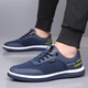 
FR.YH.ZH Boniu Weisheng men's shoes for summer soft sole breathable outdoor mesh shoes fashionable sports and casual shoes driving air conditioning shoes blue (9209) 42 (standard leather shoe size)