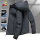 Scarecrow's new outdoor jacket for men in spring, autumn and winter, plus velvet and thickened mountaineering clothing, youth removable hood, windproof jacket, 6266 black three-in-one plus velvet style XL (recommended 120-140Jin Jin is equal to 0.5kg)