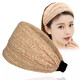 New breathable headwear to cover gray hair, new hairpins, broken hair to cover gray hair, fashionable hair band, wide-brimmed hair band, black wide-brimmed hair band