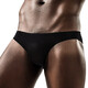 Informes de ropa interior para hombres Seda de hielo transpirable y sexy delgada u convexa transparente pantalones cortos de cintura baja de una pieza blanca 1 l l
