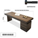 KSALOY study desk Italian light luxury double home living room modern high-end solid wood computer office boss desk study smoked ribbon smart plug-designer study desk 1.8 meters desk length 180_width 70_height 75cm Purchasing and sales factory inspection