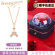 BOBANGSHI necklace for women Eiffel Tower 18k color gold diamond pendant jewelry clavicle chain high-end jewelry gift for women Eiffel Tower necklace eternal flower gift box