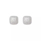 Idel Korean temperament fine glitter sugar cube imitation pearl earrings women's light luxury high-end earrings unique double-sided earrings E3782 fine glitter sugar cube earrings