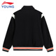 Li Ning children's clothing children's jacket with cotton for older boys anti-static basketball element sports cotton jacket 175YJMV013-1