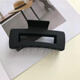 Jian Yingshu Black Simple Oversized Clips 2 Hairpins Back of Head Plate Hairpin Shark Clip Hairpin
