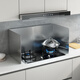 Meikejie kitchen stainless steel oil baffle for cooking, splash-proof range hood, heat insulation, oil-proof oil-proof baffle, gas stove, high temperature resistance, height 30*depth 30, single piece cannot stand