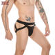 Gay double underwear men's sexy men's sexy underwear thong men's temptation show 100-120Jin Jin is equal to 0.5kg 113 black