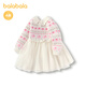 Balabala children's skirt autumn and winter dress girls princess skirt gauze skirt fake two-piece design exquisite and cute 200424111001