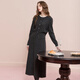 Sancai 2025 new winter knitted suit lace splicing wool sweater skirt two-piece set M