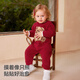 Betis baby clothes autumn and winter baby thickened half-velvet jumpsuit 2025 new style boys and girls going out and wearing clothes