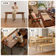 Lin Zhiyu solid wood desk home adult study table small apartment bedroom office desk workbench walnut second-hand computer desk imported full rubber wood dark walnut color 100*60