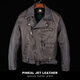 PJL Men's Color Sheepskin Motorcycle Japanese Retro Distressed Harley Short Motorcycle Harley Leather Jacket J22 Sheepskin Jacket Gray S (120Jin Jin is equal to less than 0.5kg)