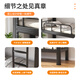 Shanwei iron bed and bunk double iron bed apartment dormitory thickened high and low bed black 1200 width free bed board