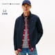 TOMMY HILFIGER casual stand collar 25 autumn and winter new men's trendy sports trim pocket business executive jacket navy blue DW5 L (recommended 150-165Jin Jin equals 0.5kg)