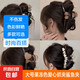 New high-end oversized jelly color love clip for women with hair on the back of the head, shark clip, hair clip, hair clip, hair clip, double bead hair clip 13cm