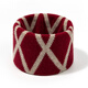 Da Vinci password pure wool knitted hat scarf dual-purpose autumn and winter 2025 new fashion scarf for women warmth to give girlfriend gift dark red 27cm*25cm