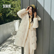 Semir Chen Duling 90 down jacket women's long detachable big fur collar sweet coat 25 winter 109725113006