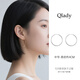 Qlady big earrings for women 925 silver plain earrings hoop earrings for women 2025 new high-end light luxury ear buckle gift