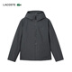LACOSTE French Crocodile Men's 25 Autumn New Simple Thick Hooded Cotton Jacket | BH2552 050/Dark Gray M /L 52
