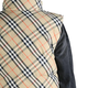 BURBERRY Christmas gift Burberry Plaid stand collar two-way zipper with down vest Men's light brown light brown M