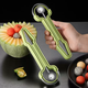 Fantasy stainless steel three-in-one fruit divider, household multi-function ball digger, ball scoop, fruit meat carving tool, upgraded three-in-one fruit carving tool, carving+