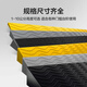 Huixiang step slope mat plastic model threshold curb roadside slope triangular step mat car climbing uphill mat 100*10*4cm black