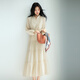 Evelitian acétate exquis Silk Craft Plackeet Beef Tendon confortable et à la mode Robe 2025 AUTOMNE NOUVEAU STYLE LET TEA PRE-vente [25 septembre] Post M