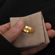 Fat Donglai's same style 18k gold rose gold ring 18K gold women's light luxury style men's ring couple ring ring light luxury Chenxiao ring (No. 8)