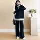 Geman maternity suit autumn suit 2025 large size fashion wear high-end maternity top and pants spring and autumn two-piece set black suit L (recommended 115-130Jin [Jin equals 0.5 kg])