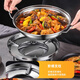 Deming dry pot windproof alcohol stove household small hot pot special stove stove new commercial stainless steel pot base
