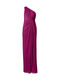 Adrianna Papell Women's Stardust Pleated Draped Gown Fuchsia 4