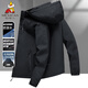 Scarecrow's new outdoor jacket for men in spring, autumn and winter, plus velvet and thickened mountaineering clothing, youth removable hood, windproof jacket, 6266 black three-in-one plus velvet style XL (recommended 120-140Jin Jin is equal to 0.5kg)