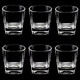 Whiskey glass set, foreign wine glass, liquor glass, household beer glass, water cup, tea cup, liquor glass, wine set, 6 pieces, 160ml