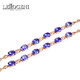 Lirokini Bracelet Women's Tanzanite Blue Gemstone 18 Gold K High-End Luxury Jewelry Birthday Memorial Gift Tanzanite Bracelet (Customized)