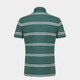 
MAILYARD/Melya Short-sleeved T-shirt Mulberry Silk Business Casual Men's Fashion Lapel T-shirt 753 Green and White Strips M/48