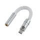 Beibosheng typec to 3.5mm amp decoding hifi small tail 16-strand pure silver 9281pro convenient Android Apple 15/16 mobile phone audio amplifier adapter cable 2.5/4.4 silver 16-strand flagship pro version (typec to 3.5)