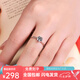 Pt950 Platinum One Carat Diamond Ring Proposal Ring Classic Six Claws Live Mouth Valentine's Day Gift for Girlfriend Six Claws One Carat/D Color/VVS/GRA Certificate-Luxury Style Live Mouth Adjustable