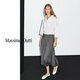 
Massimo Dutti autumn new product 20205 women's clothing elegant and high-end simple style box pleated skirt 05257504 dark gray M (38) (170/70A)