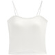 IEF/Aiyi clothing chest wrap 2025 early autumn new style simple solid color inner wear and outer wear with chest pad design camisole gray one size