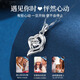 Zhen Shang Silver Chinese Gold Moissanite Pendant Silver Necklace Female Birthday Gift 2025 New Light Luxury Niche Gift for Girlfriend and Wife