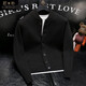 JEEP SPIRIT Jeep 2025 autumn and winter new solid color stand-up collar knitted cardigan jacket men's off-style versatile sweater Henry collar knitted black M 100-115Jin Jin equals 0.5 kg