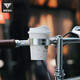 Captain Tas bicycle coffee cup holder road bike milk tea cup holder adjustable aluminum alloy handlebar water bottle holder silver