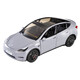 1 24 Tesla Model Y car model alloy toy car model children's toy car simulation model boy gift silver 1/24 Tesla alloy remote control car sedan
