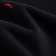 ANTA Fire Shell丨Polar Fleece Jacket Men's 2025 Autumn and Winter New Mountaineering Sports Jacket Jacket Liner Stand Collar Basic Black-3 XL