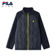 FILA children's cotton clothing 2025 winter new large and small children's sports jackets boys and girls school uniform artifact RD Sapphire-NV 165