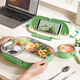 Supor lunch box 316L stainless steel lunch box for office workers, primary school students, water-filled insulated lunch box, divided plate, giant panda 316L stainless steel-5 divided plates, 1.5L